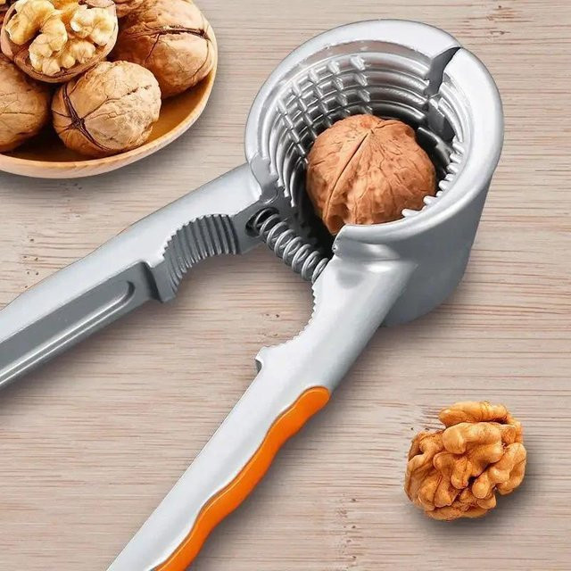 JMG Household Supplies Nussknacker aus Metall in Rot für Mandeln, Walnüsse, Haselnüsse und Pekannüsse - Bild 1