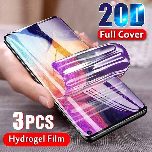 3er-Pack Soft Hydrogel Displayfolie für Samsung Galaxy S7 S8 S9 S10e S10 S20 FE S21 S22 S23 Plus Ultra Lite, Transparent, Full Cover Screen Protector - Bild 1