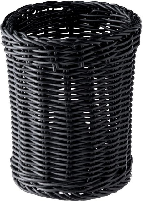 APS Besteck-Korb Economic rund, schwarz, Durchmesser: 12 cm, Höhe: 15 cm - Bild 1