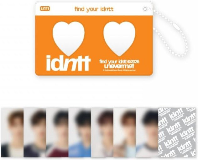 Withmuu Kpop Ausweisfoto-Halter-Set aus Kunststoff in Orange - Bild 1