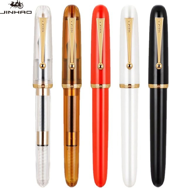 JINHAO 9016 Füllfederhalter aus Acryl in Transparent und Schwarz mit 35 mm Feder - Bild 1
