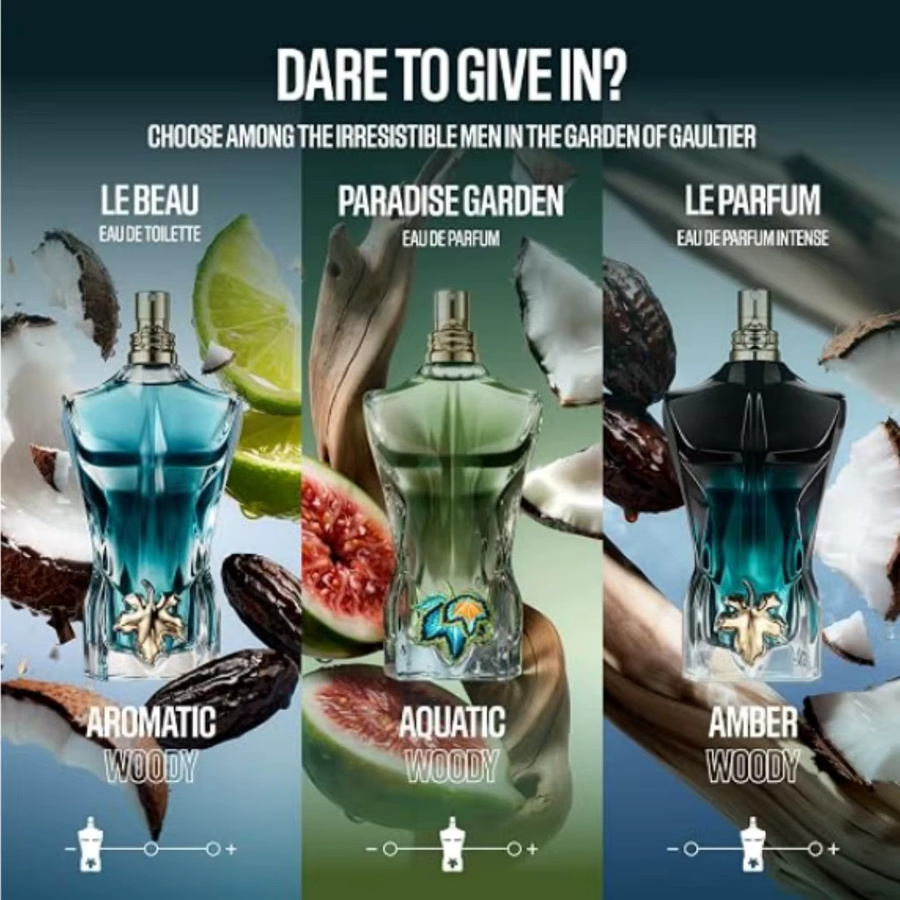 Jean Paul Gaultier Le Beau Le Parfum Intense Eau de Parfum, Herren, Holzig, Amber, Tonkabohne, Sandelholz - Bild 6