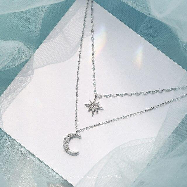 Halskette 925 Silber, Zirkonia, 40 cm, Damen - Bild 1