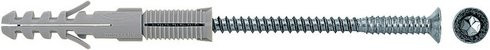 Fischer Universaldübel aus Stahl und Nylon in Grau, Länge: 75 mm, Durchmesser: 10 mm, 50 Stück - Bild 1