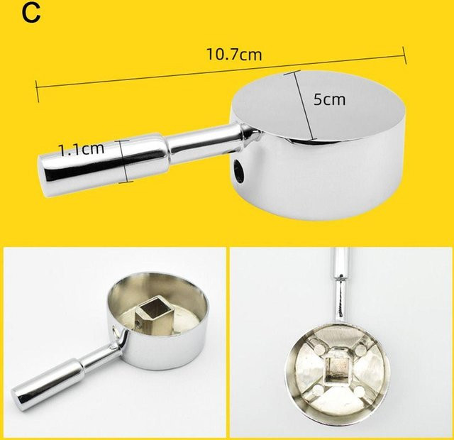 Xinming Ersatzhebel für Einhebelmischer aus Messing in Chrom Silber für Waschbecken und Küche - Bild 1