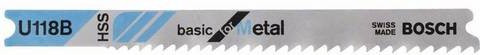 Bosch Stichsägeblatt U 118 B Basic für Metall, 3er-Pack - Bild 1