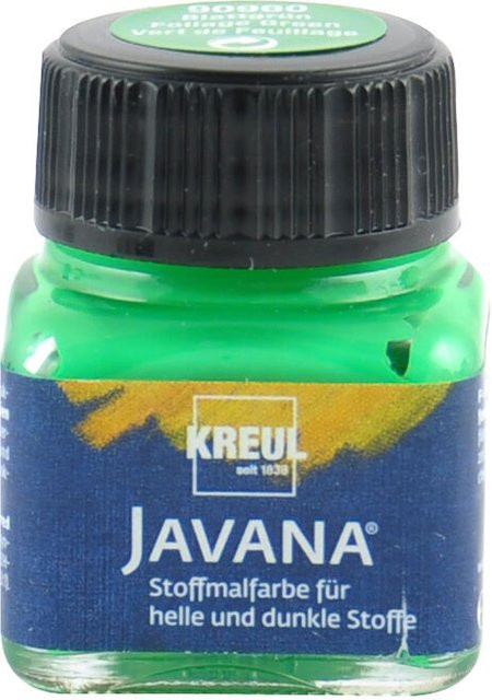 KREUL Javana Stoffmalfarbe Blattgrün für helle und dunkle Stoffe - Bild 1