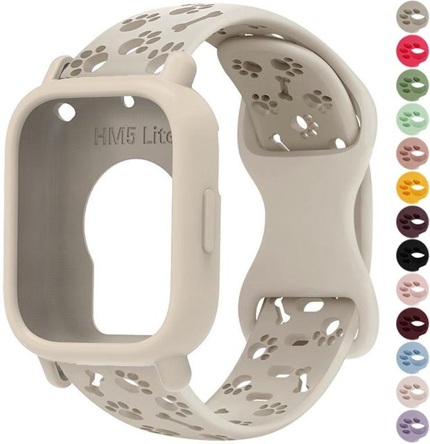FancyWrist Uhrenarmband Silikon, beige, Redmi Watch 5 Active/Lite, Unisex - Bild 1