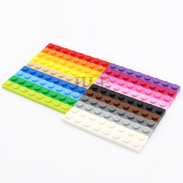 jile Moc-Fliesenplatte 1x8, Bausteinsteine, 50-teiliges Set - Bild 1