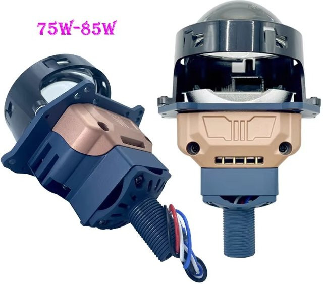 JPHZNB T53W LED Scheinwerfer mit 3,0 Zoll Objektiv, 85W High Power und 75W Low Light, 6000K Kaltweiß, Silber - Bild 1