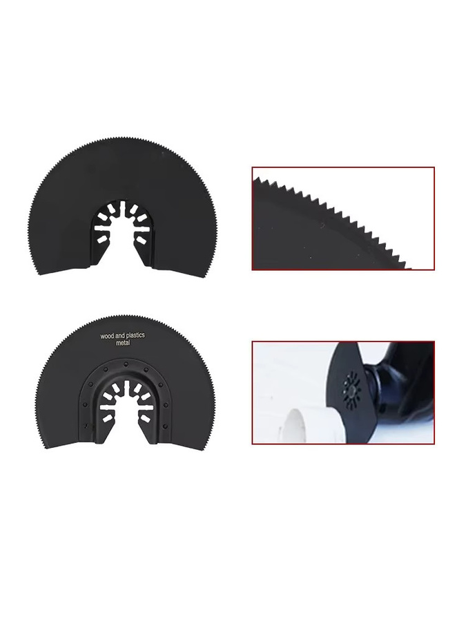 XCAN Oszillierende Sägeblätter Halbkreis Bimetall Multitool-Klingen für Renovator Elektrowerkzeuge 88 mm - Bild 7