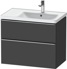 Duravit Waschtischunterschrank D-Neo in Grau, Wandhängend, B: 78,4 cm, T: 45,2 cm, H: 62,5 cm - Bild 1
