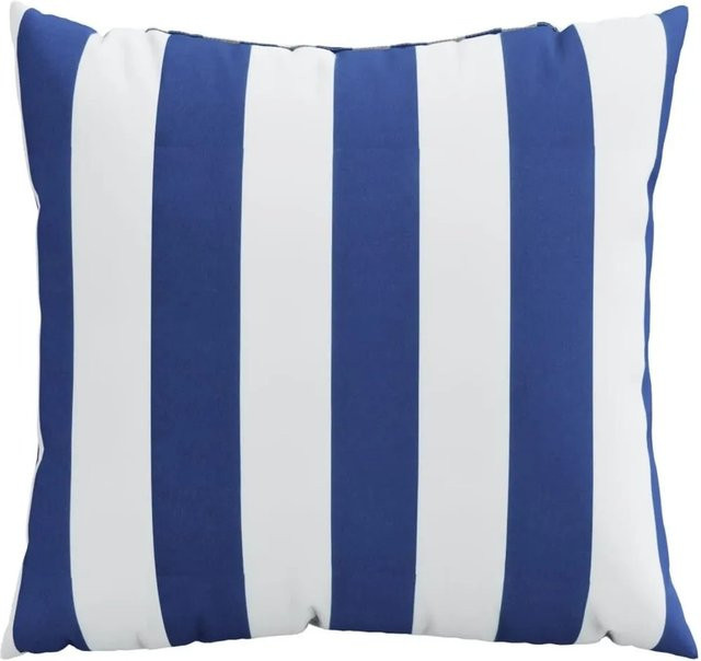 vidaXL Zierkissen Set 4 Stück blau-weiß gestreift aus Polyester, B/B/B: 60 x 60 x 60 cm - Bild 1