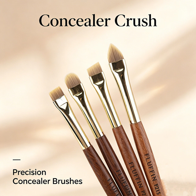 Fluffin Concealer Crush Ultra Thin Concealer Brush, Redwood - Bild 1