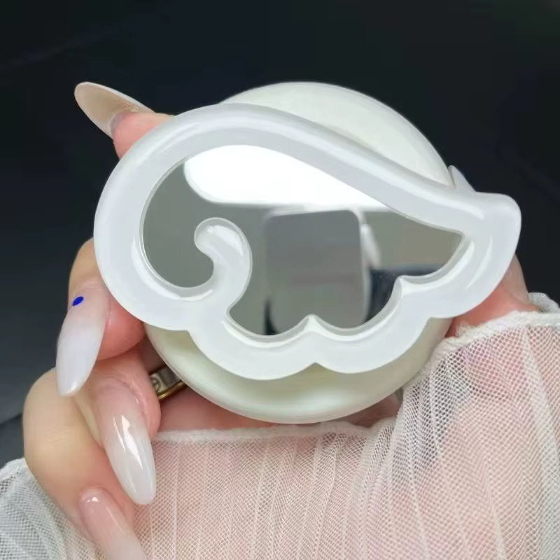 Magnetischer 3D-Flügel Make-up-Spiegel und Griptok-Halter für MagSafe, weißer Telefon-Fingerring-Ständer für iPhone 17, 16, 15, 14, 13 - Bild 5