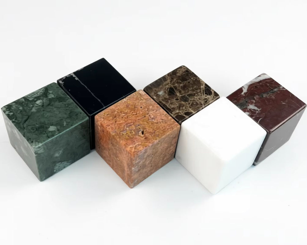 BOSSZEN Marmor Stein Würfel aus Naturstein, quadratisch, mehrfarbig, B/T/H: 5 x 5 x 5 cm - Bild 4