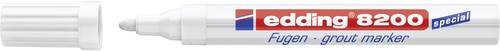 Edding Fugenmarker 8200 Weiß mit Rundspitze für 2-4 mm Fugenbreite - Bild 1