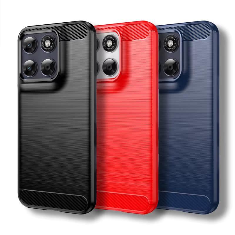 Stoßfeste Handyhülle für Motorola Moto G77 G67 G57 G17 G86 G66J G85 G75 G55 G15 G05 Edge 70 Ultra in Blau und Schwarz - Bild 2