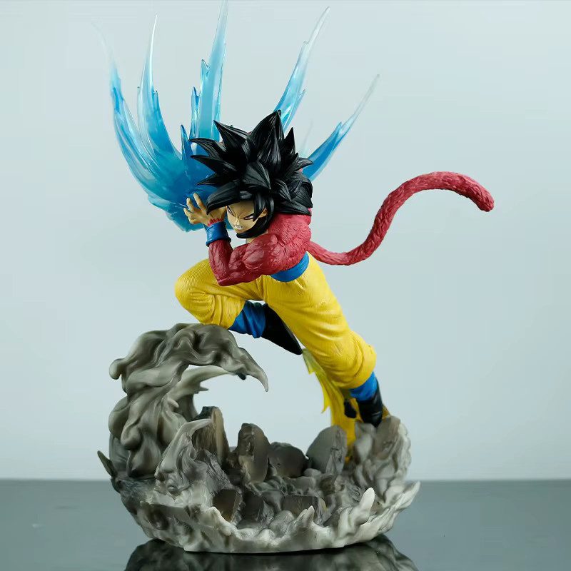 Bandai Dragon Ball Super Saiyajin 4 Goku Kamehameha Figur, Anime PVC Statue, 42cm - Bild 2