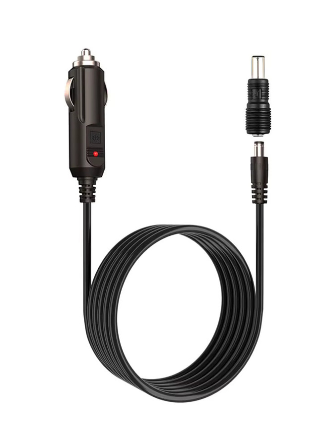 April Ample DC5521 DC7909 auf 12 V 24 V Zigarettenanzünderkabel für tragbare Kraftwerke, Schwarz, Länge: 1,5 m - Bild 6
