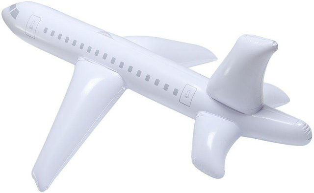 Linyi toy car Aufblasbares Flugzeug Schwimmreifen, Weiß, ab 3 Jahre - Bild 1