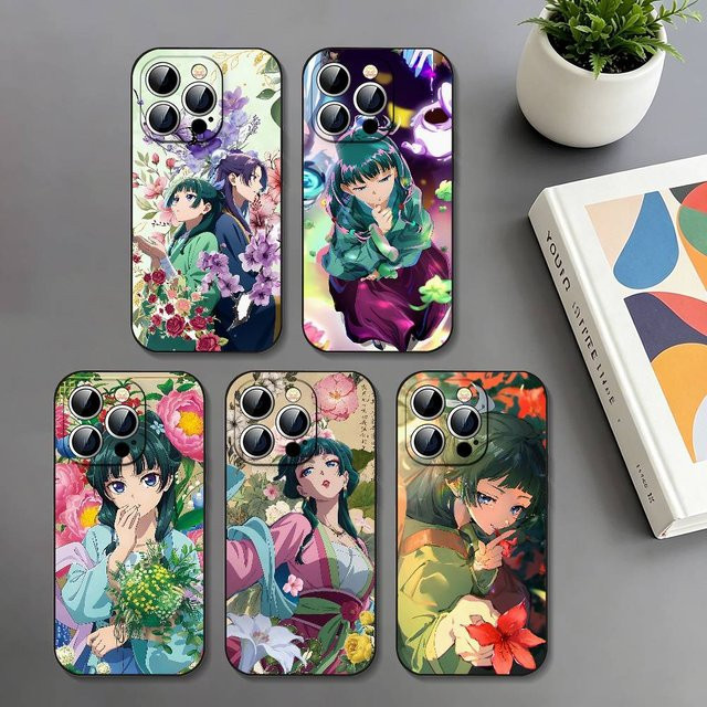 Schwarze Stoßfeste Handyhülle im Anime The Apothecary Diaries Design für iPhone Modelle - Bild 1