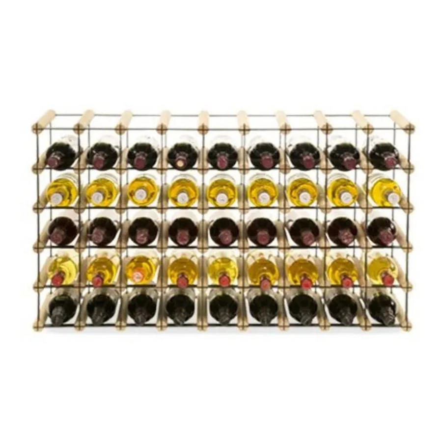 PROREGAL Modulares Weinregal Vinotega aus massivem Kiefernholz in Natur, H x B x T: 52,5 x 92,5 x 24,5 cm - Bild 2