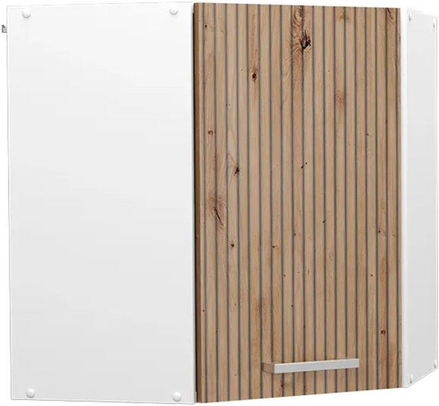 Vicco R-Line Eckhängeschrank für die Küche in Artisan-Eiche und Weiß, B/T/H: 57 x 34 x 60 cm - Bild 1