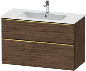 Duravit Waschtischunterschrank D-Neo in Braun, glänzend, B: 101 cm, T: 46,2 cm, H: 62,5 cm - Bild 1