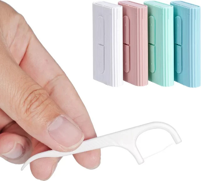 NEWLLEXX Zahnseide Dispenser, Tragbar, Nachfüllbar - Bild 1