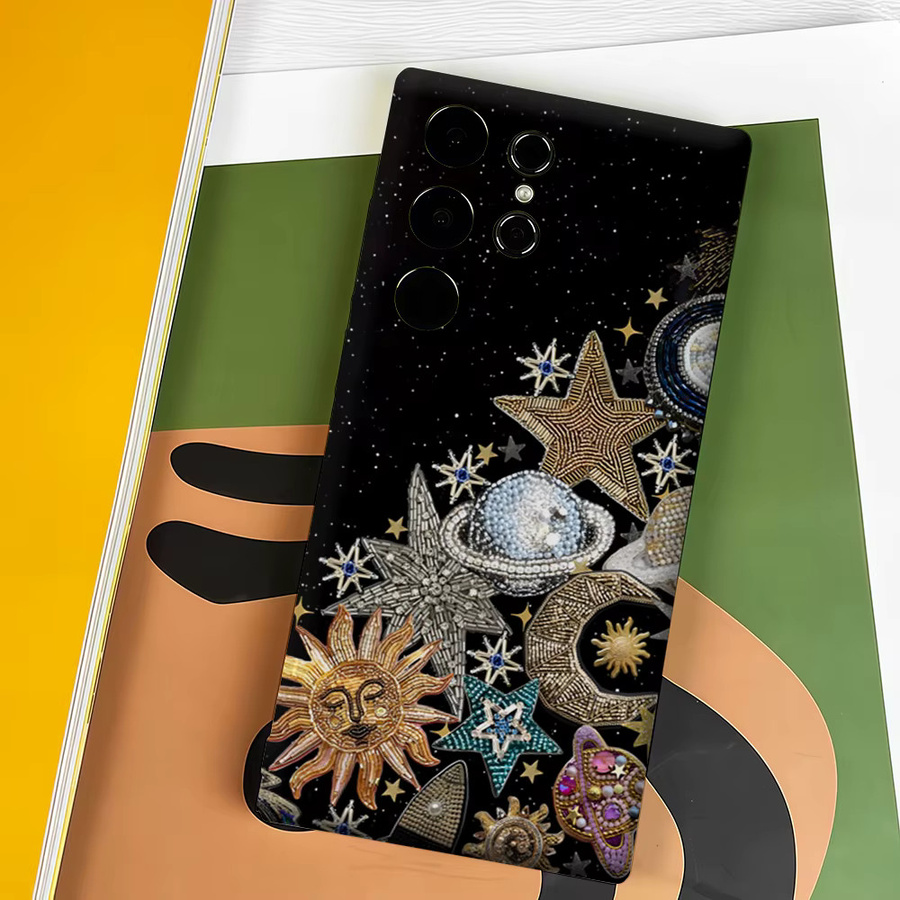 Stoßfeste Handyhülle mit Perlenstickerei für Samsung Galaxy S26 S25 S24 S23 Ultra Plus Android Smartphone mit robuster Doppelschicht-Rückabdeckung - Bild 4