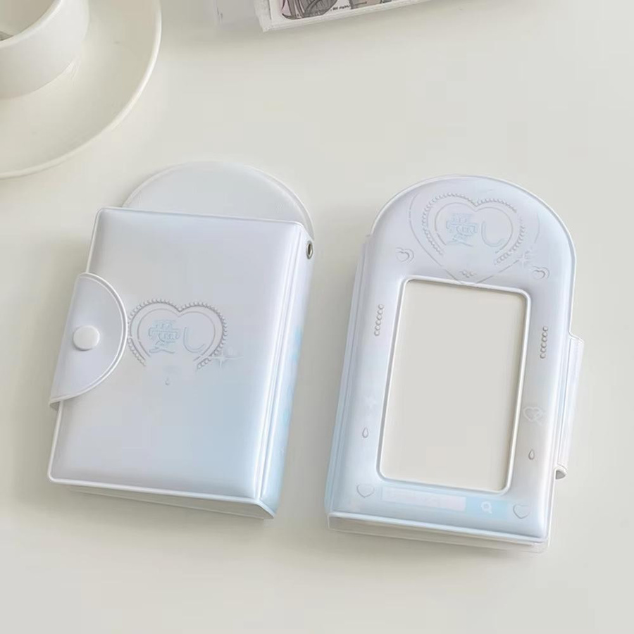 SZwatch Fotoalbum Sammlerbuch für 3-Zoll-Fotokarten mit Cartoon-Design in Blau - Bild 1