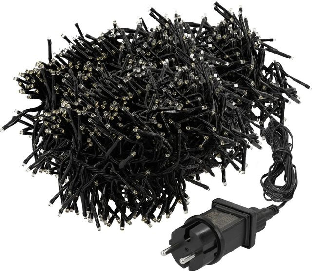 ECD Germany LED Büschel Lichterkette Warmweiß mit 2016 LEDs, 14,5 m Länge, IP44, Strombetrieb - Bild 2