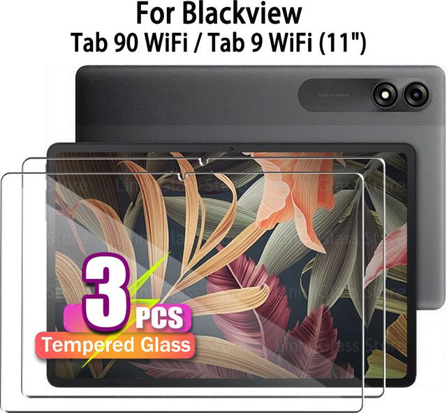 Blackview Displayschutzfolie aus gehärtetem Glas für Tab 90 WiFi und Tab 9 WiFi (11 Zoll), transparent, bruchsicher und anti-fingerabdruck - Bild 1