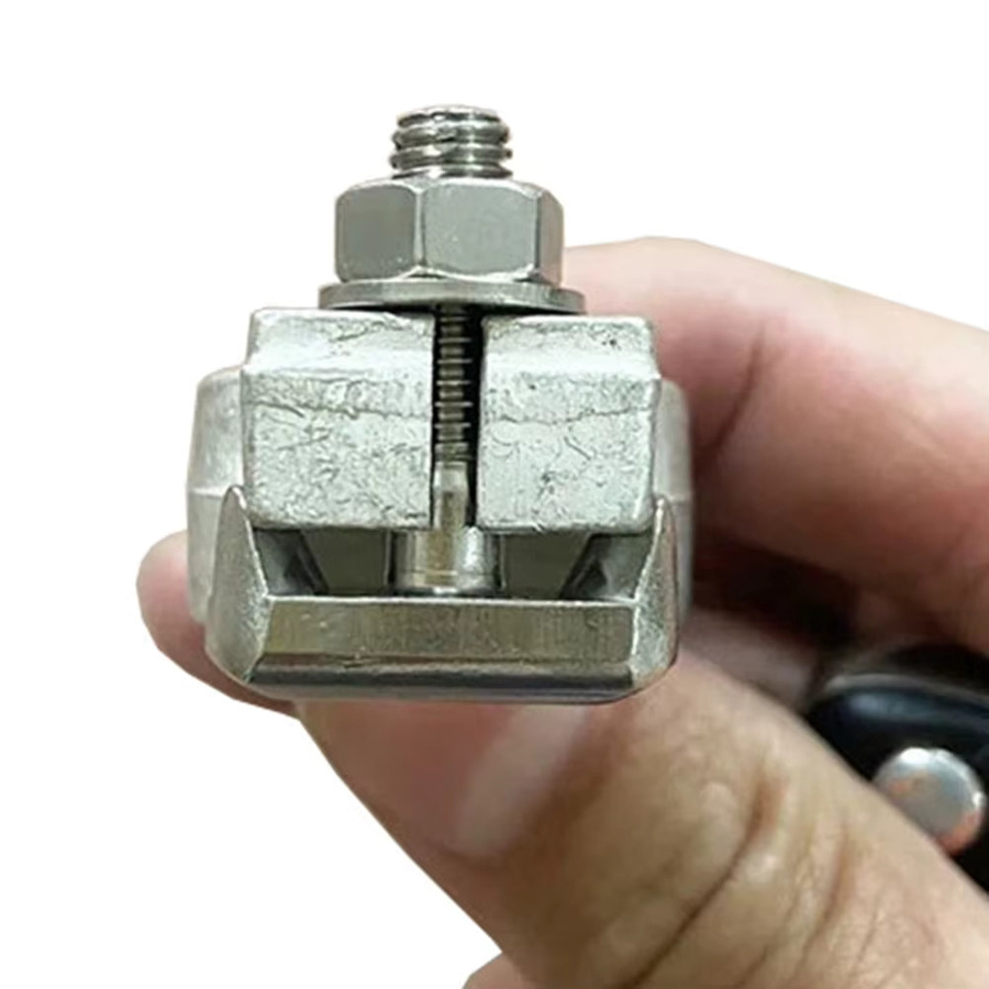 DAZZLEEX Batterieklemmenverbinder aus Edelstahl mit T-Bolzen und Kabelschraube in Silber - Bild 3