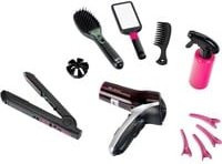 Braun Megafrisierset Kinderhaushaltsgerät in Schwarz/Pink - Bild 1