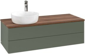 V&B Waschtischunterschrank Antao ohne Frontstruktur in Grau und Weiß, B/T/H: 120 x 50 x 50 cm - Bild 1