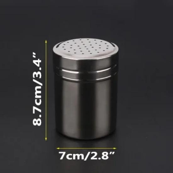 Yiran Furniture Gewürzstreuer aus Glas und Edelstahl in Silber - Bild 1