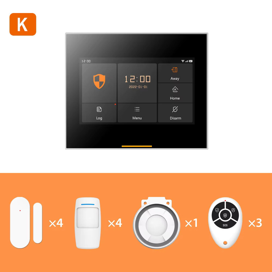 Staniot Smart Home Sicherheitsalarmsystem-Set 433MHz WLAN 4G für Garage und Wohnbereich in Weiß, kompatibel mit Tuya und Smartlife App - Bild 6