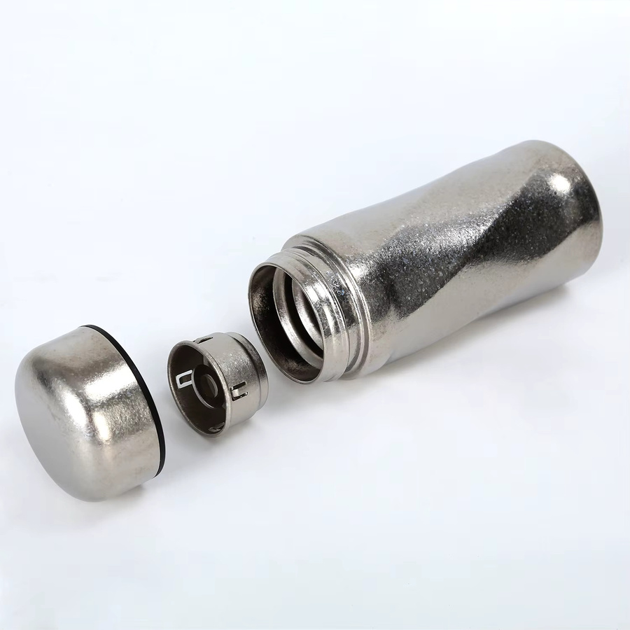 Apuraa Mini-Titan-Thermosbecher mit Tee-Ei, 200 ml, Silber/Grau - Bild 4
