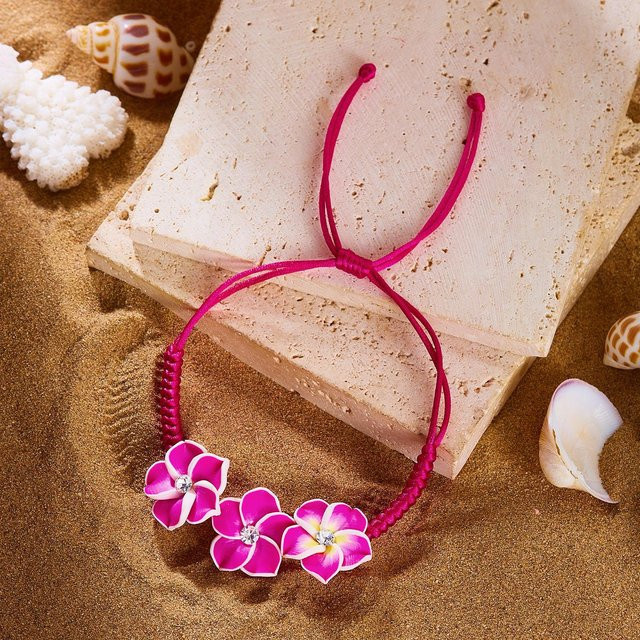 Armband, Polymer Clay, Perlen, Geflochtenes Seil, Damen - Bild 1