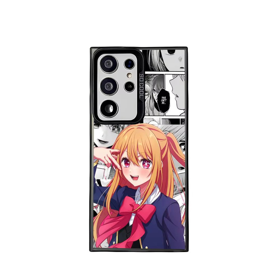 Silberne Anime Ruby Hoshino Handyhülle aus Silikon für Samsung Galaxy S25 Edge S24 S23 S22 S21 S20 Ultra - Bild 4