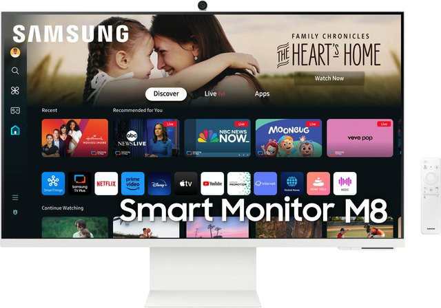 Samsung SMART Monitor M80D S32DM801UU, 32 Zoll, 4K UHD, VA-Panel, 60 Hz, Weiß - Bild 1