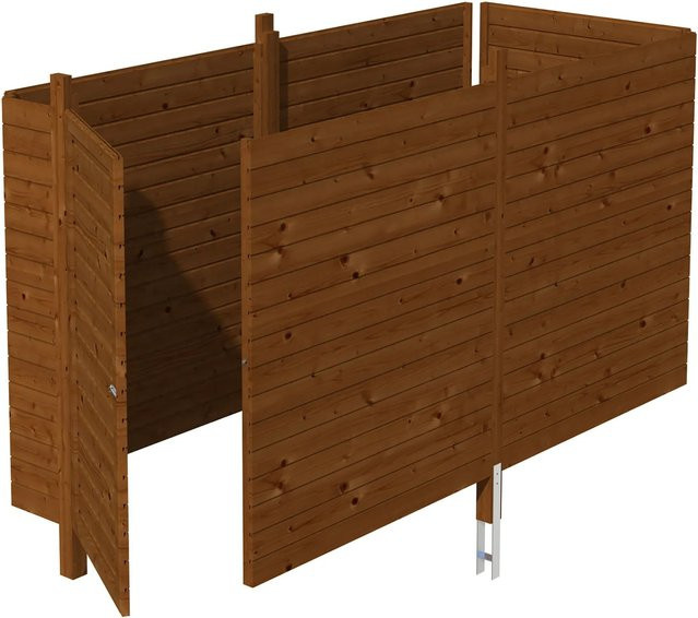 Skan Holz Brüstung Abstellraum C3 in Nussbaum, Breite: 378 cm - Bild 1