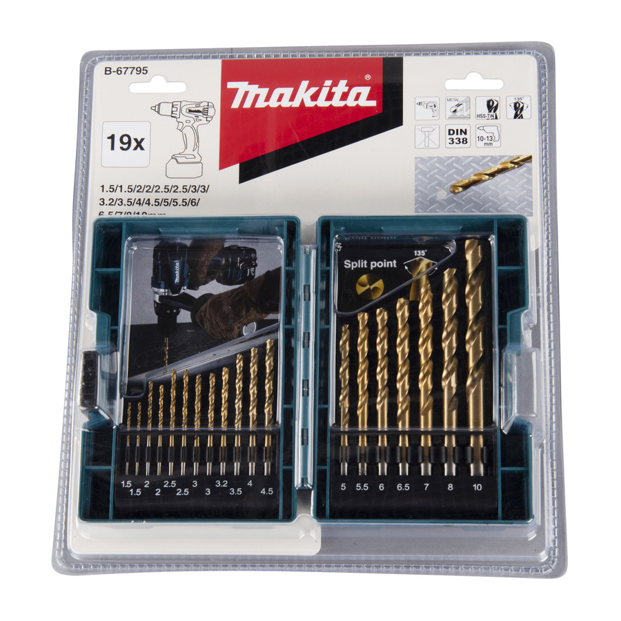 Makita Bohrersatz Longlife HSS TiN 19-teilig in Gold - Bild 4