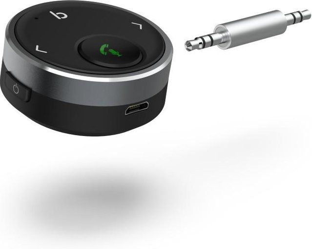 Hama Bluetooth Receiver FM-Transmitter für dein Kfz mit 3,5-mm-Klinkenanschluss in Schwarz - Bild 1