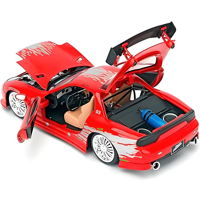 JADA Mazda RX7, Automodell, 1:24, Metall, Rot - Bild 3