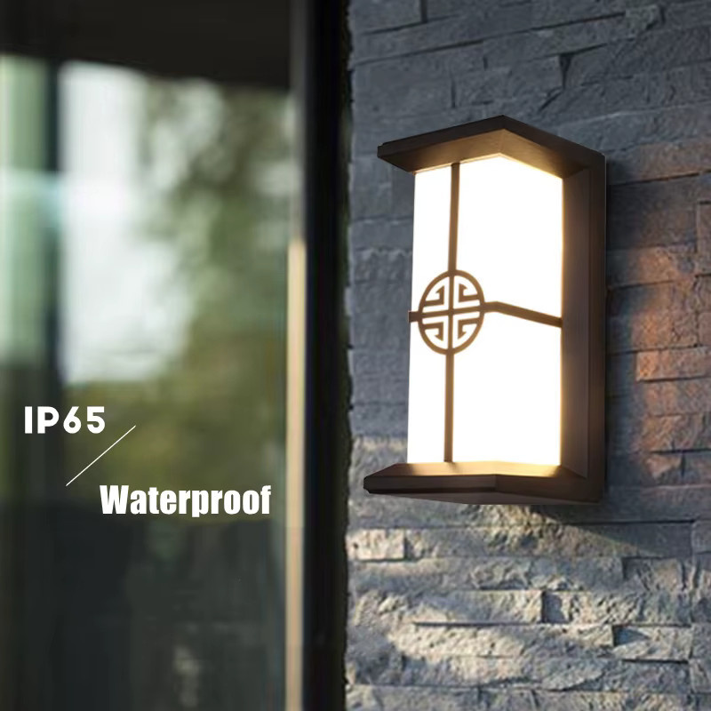 Khelse LED Außenwandleuchte IP65 Wasserdicht aus Aluminium und Kunststoff, 18W Up-Down Beleuchtung für Garten und Veranda, Warmweiß, Rechteckig, Schwarz oder Weiß, B/T/H: 26,0 x 12,5 x 12,5 cm - Bild 2