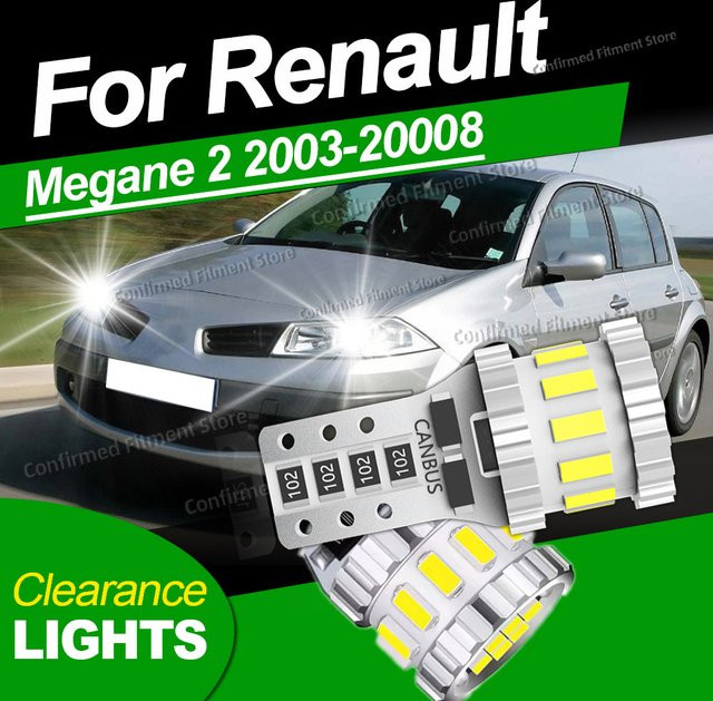 Roadsun T10 Canbus LED-Positionsleuchten für Renault Megane 2 II MK2 - Bild 1