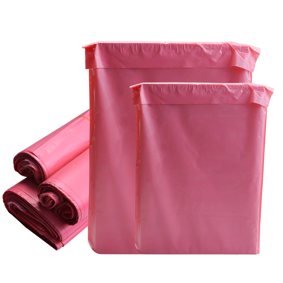 Wasserdichte Versandtaschen aus Kunststoff mit selbstklebender Dichtung in Pink - Bild 2